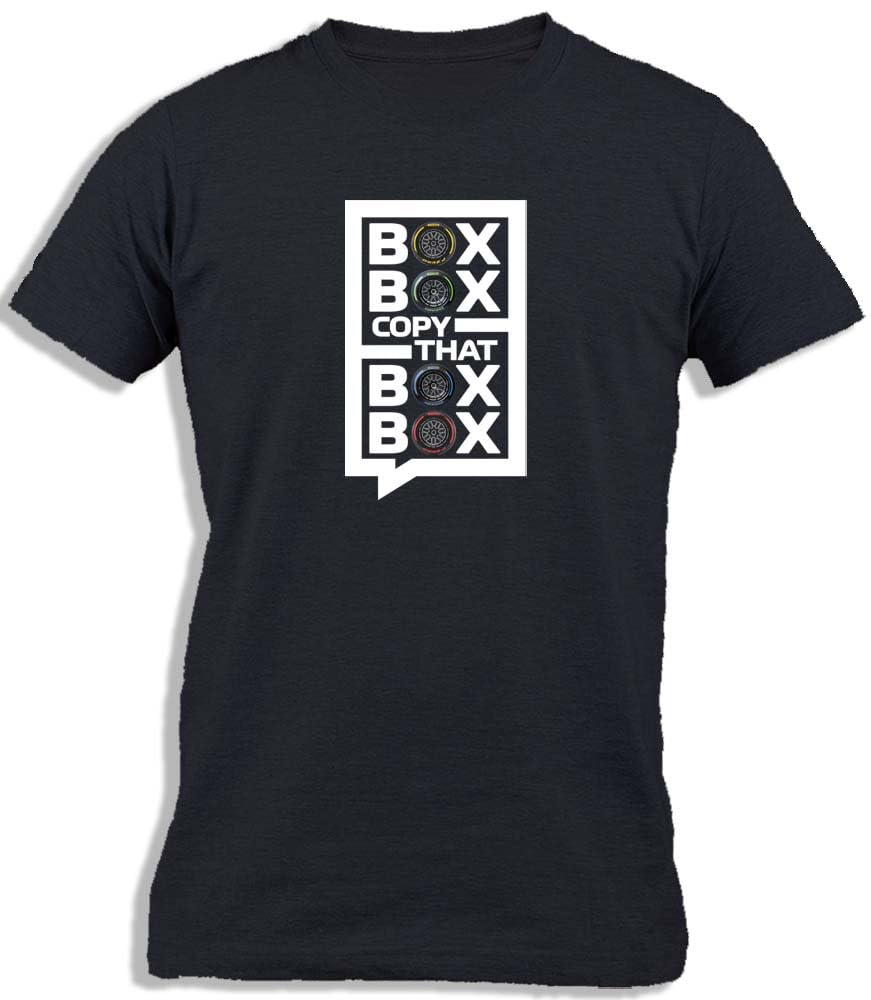 "BOX BOX" "BOX BOX" Copy That | F1 Radio Messages | Formula Funny One 1 Sarcastic Humor Joke Cotton T-Shirt For Men