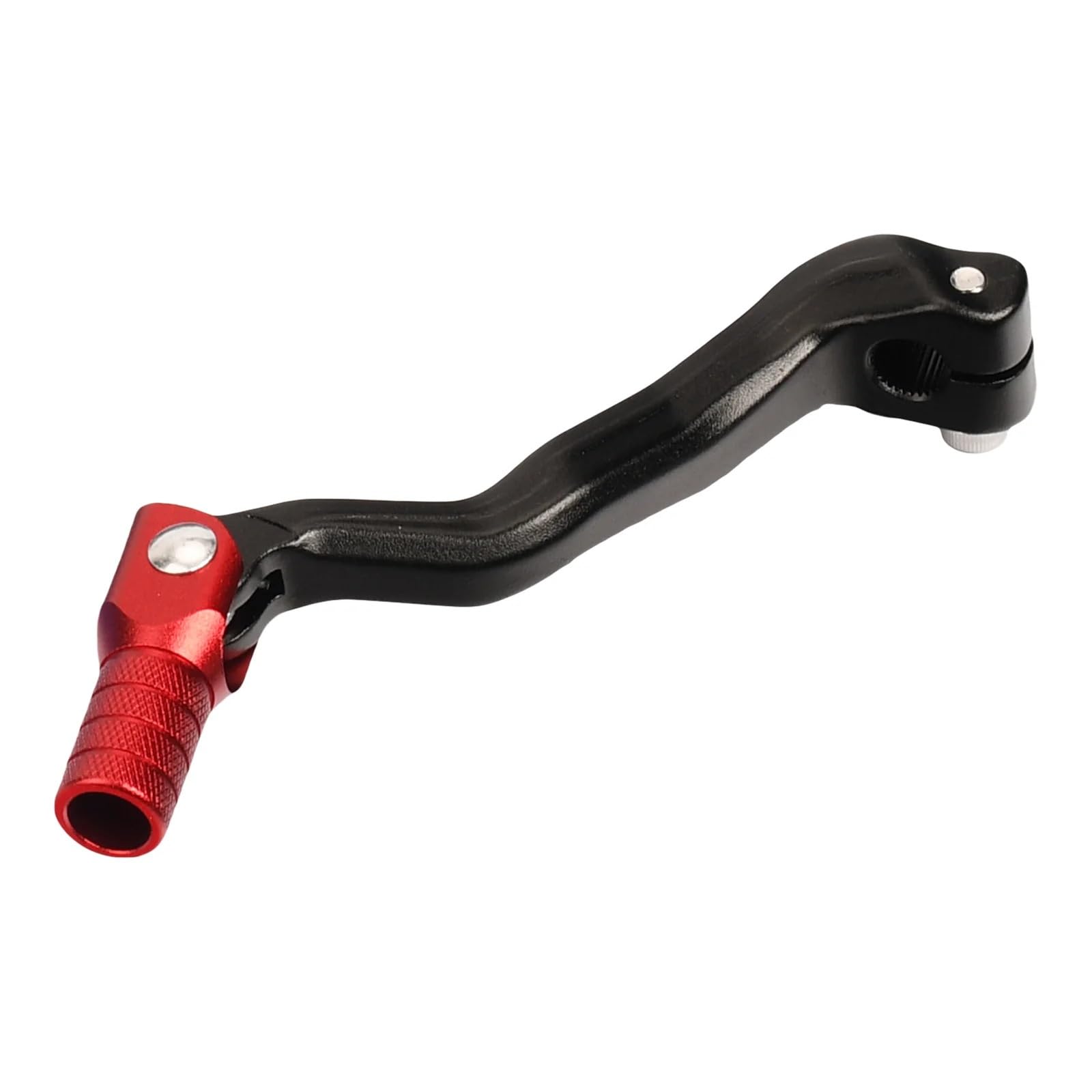 FESFOC CNC Folding Aluminum Gear Shift Lever for Kayo NC 125 150 200 ATV Dirt Bike Pit Bikes Motocross Enduro(Black Red)