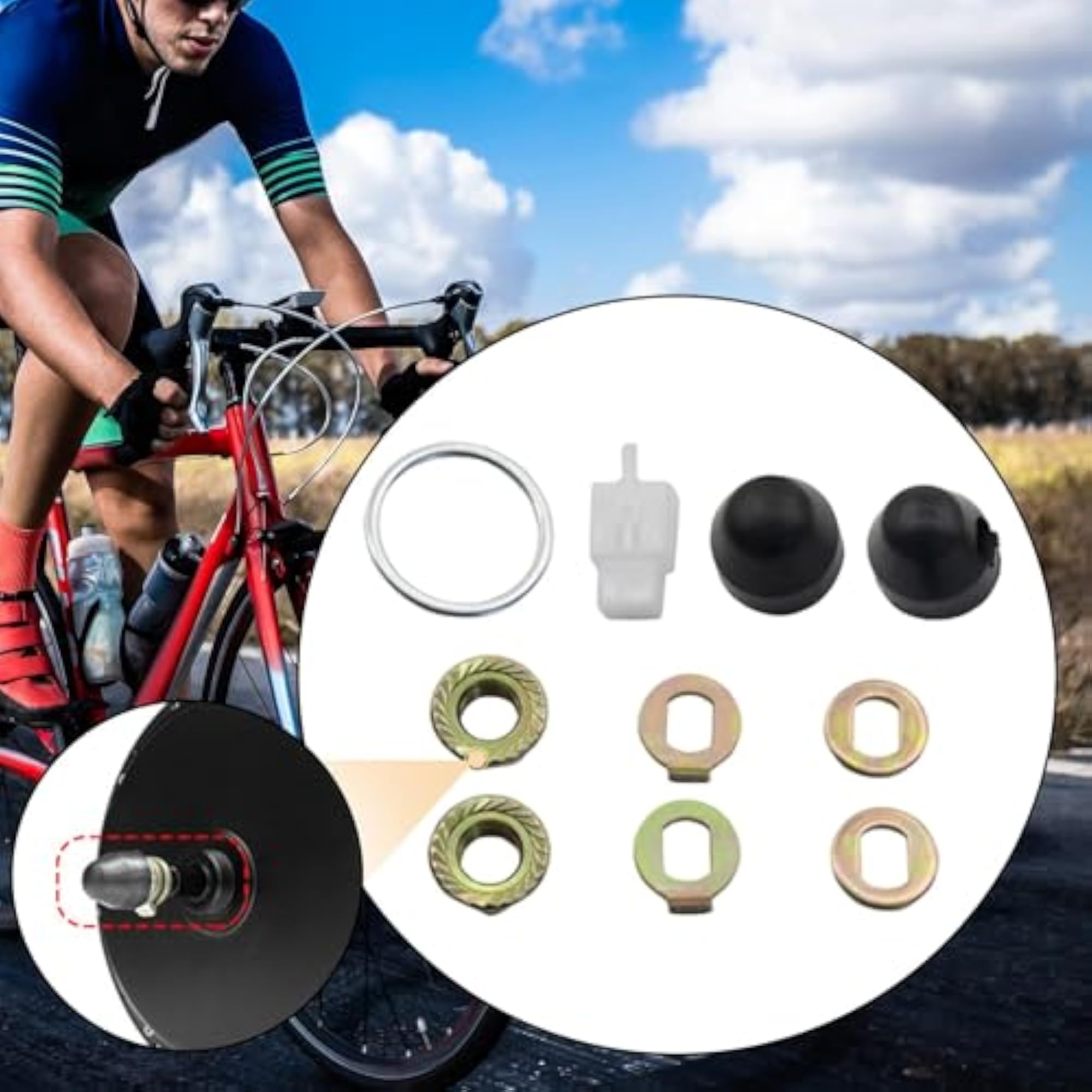 E Bike Hub Motor Nuts Kit, DIY Hub Motor Screws