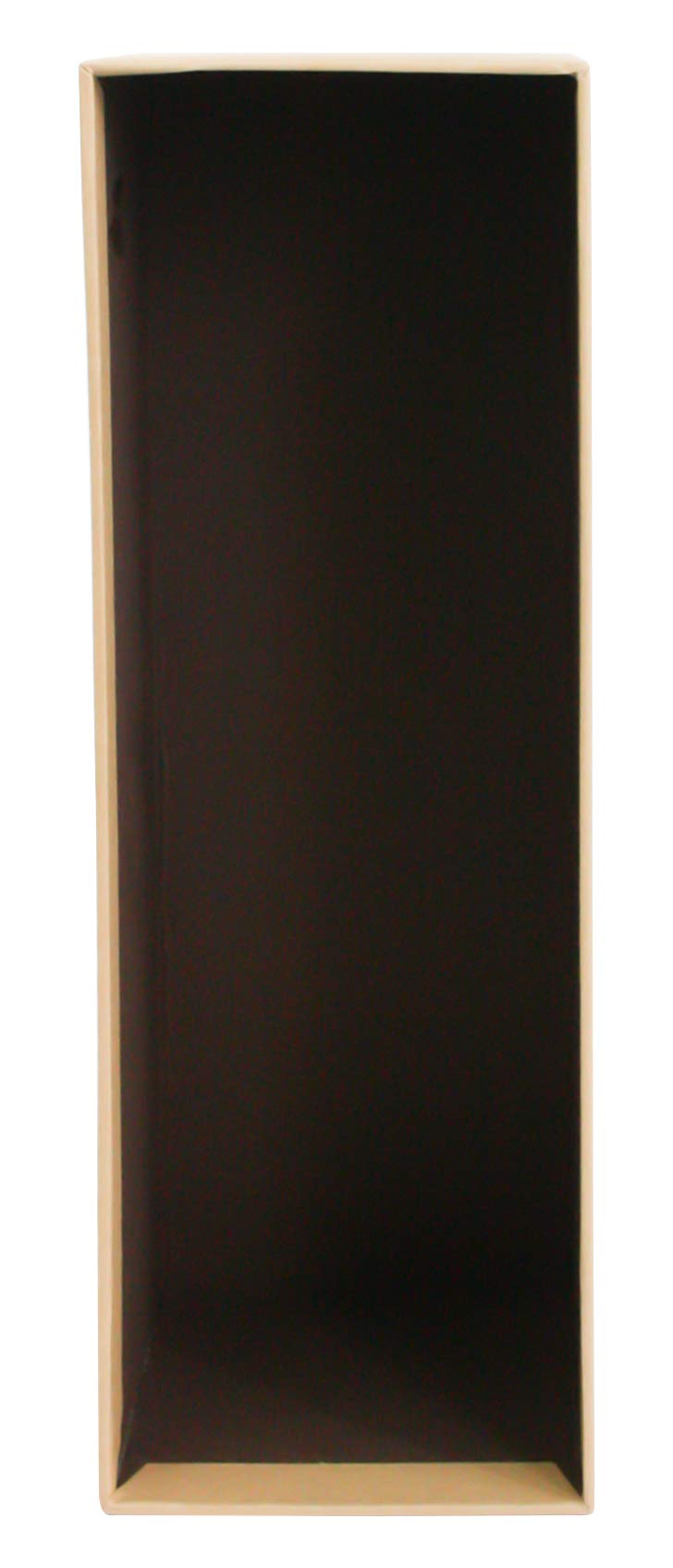 Emartbuy Luxus Geschenkbox Rechteckig, Beige Mit Holzdekor, Brauner Innenraum & Schleife – 27x9,5x9 Cm