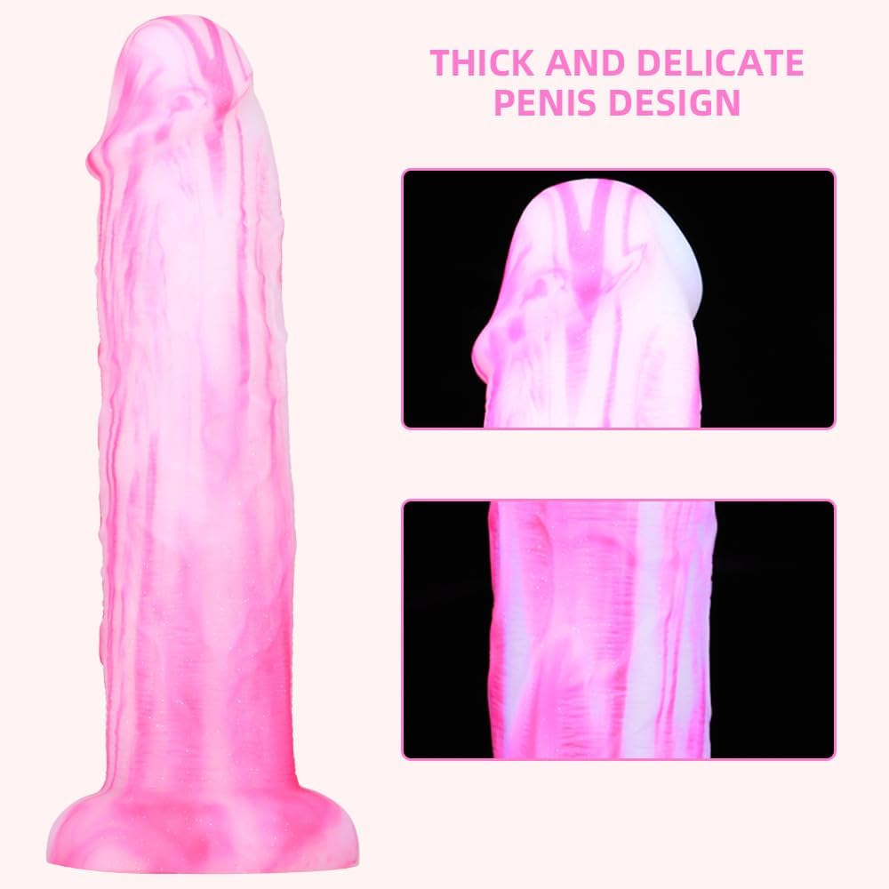 11 * 2.5Inch Huge Thick Dildo,Liquid Silicone Dildos with Strong Suction Cup for Hands-Free and Anal Play,G-spot Giant Dildo Anal Sex Toys for Women and Men