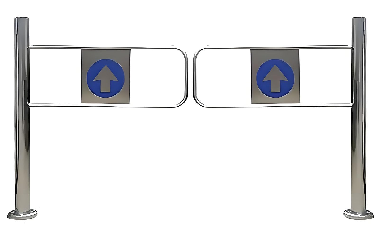 Puerta batiente automática unidireccional para fábricas industriales, mercados y pasillos, control de acceso para mayor seguridad