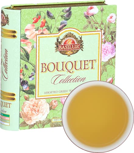 Tea Book Collection - Premium Green Tea Bouquet Assorted - 32 tea bags