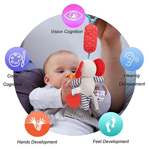 Image of BLOOBLOOMAX Sock rattles for Babies 0-24 Months Baby Animal Foot Finder Educational Toys