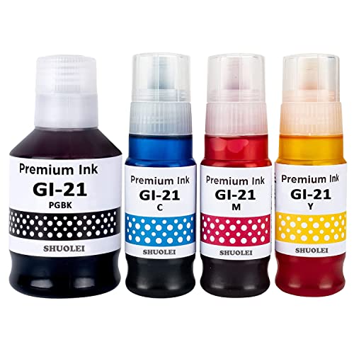 Kit encre compatible GI-21 à haute performance pour imprimantes Canon Pixma G2260 G3270