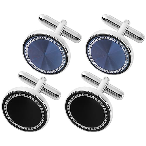 Image of Cufflinks for Men Classic Wedding Business Shirt Cuff Links Set Gifts with Box