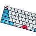 Produktbild Sunzit Keycaps, 61 Keys PBT Dye-Sublimation Keycap Tasten Backlit Keycaps PBT OEM Profilel für GK61 Cherry MX-Schalter Mechanische Tastatur Tastenkappen