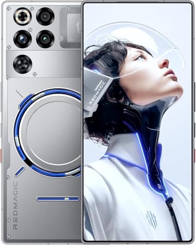 REDMAGIC 11 Pro Gaming Phone, 144Hz 5G Android Smartphone, 24GB RAM + 1TB ROM, Snapdragon 8 Elite Gen 5, 6.85 Inch 1.5K Full Screen Cell Phone, 50MP Camera, 80W Charger,Silver