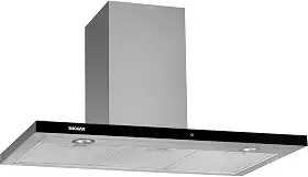 SUGGAR COIFA DE PAREDE GRANADA INOX SLIM TOUCH 90CM 110V PRETO TP1191IX
