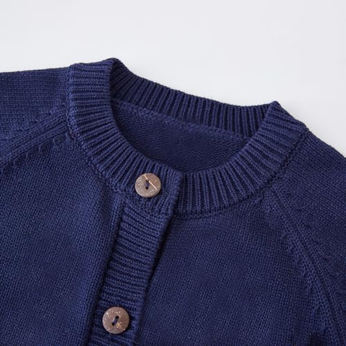 Girls Cardigan Sweater Boys Long Sleeve School Uniforms Toddler Kids Knit Embroidery Button Jacket Outwear Tops2