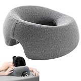 LUODAKA Massage Pillow Face Down, Grey Beauty Bed Pillow, Soft, Comfortable and Fully Breathable Massage Headrest for Bed, Used for Massage, Beauty Care and Recovery After Ocular Surgery