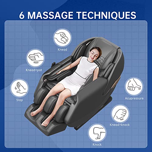 Real Relax Massage Chair, Full Body Zero Gravity Sl Track Shiatsu Massage Recliner Chair With Shortcut Key Body Scan Heat Foot Roller, Ps3100 Black #TOP7
