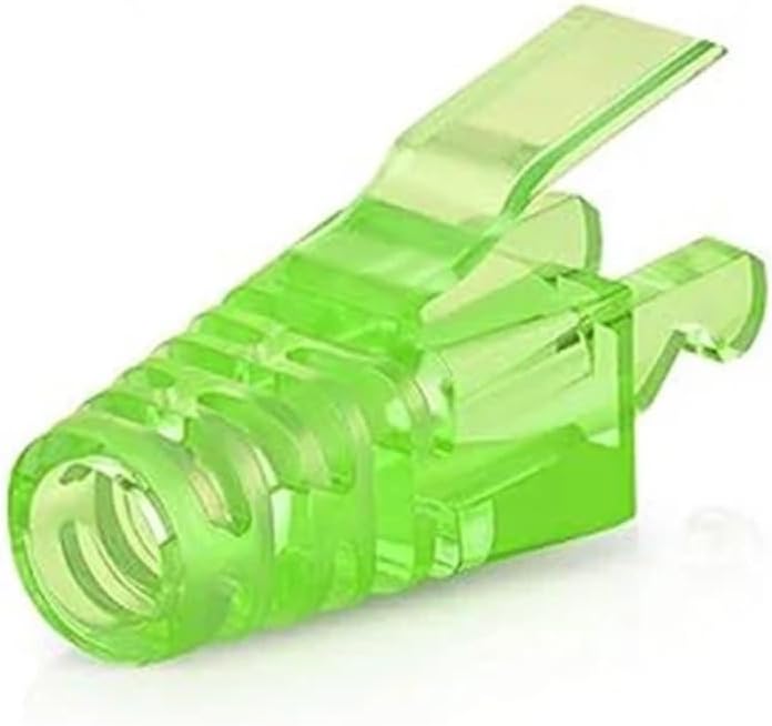 RJ45 Cat6 Straight Connector, EZ Crimp Modular Plug(50 PCS,Black)