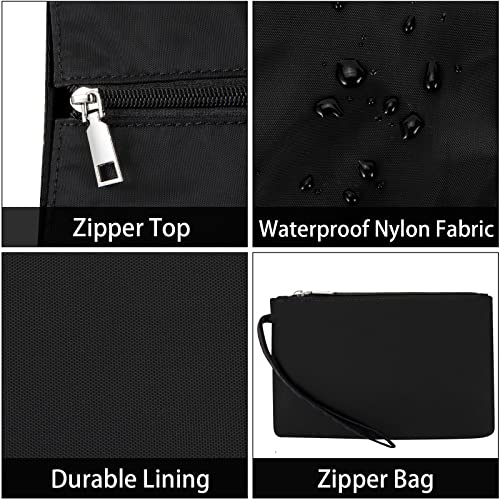 Image of IBFUN Utility Tote Bag with 24 Pockets, Large Teacher Tote for Women with Laptop Compartment, Travel Tote Bag with Zip Top