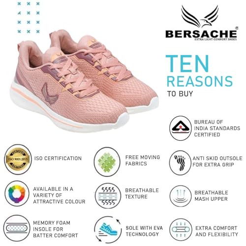 Image of BERSACHE Premium Sports,walking,Gym,cricket, Trending Running Shoes For Women