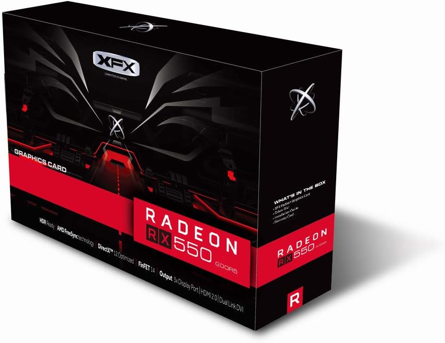 Exclusive Discount 60% Price XFX Radeon RX 550 4GB DDR5 Double Dissipation Graphics Card RX-550P4PFG5 One-Day Sale: Up to 50% Off XFX Radeon RX 550 4GB DDR5 Double Dissipation Graphics Card RX-550P4PFG5