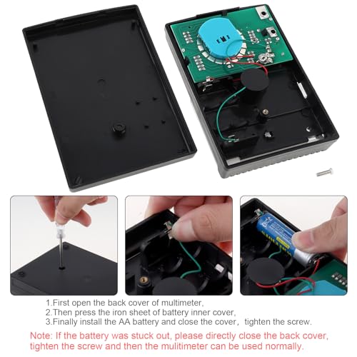 Image of ChgImposs DC /AC Voltage Current Resistance Electrician Tool Mechanical Multimeter with Test Leads, Handheld Analog Multimeter Pointer Tester