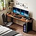 HOMCOM Modern Simple Large Computer Desk, 71