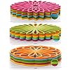 Lot De 3 Dessous De Plat En Silicone En Forme De Fleurs - Antidérapants, Isolants Et Durables, Noir