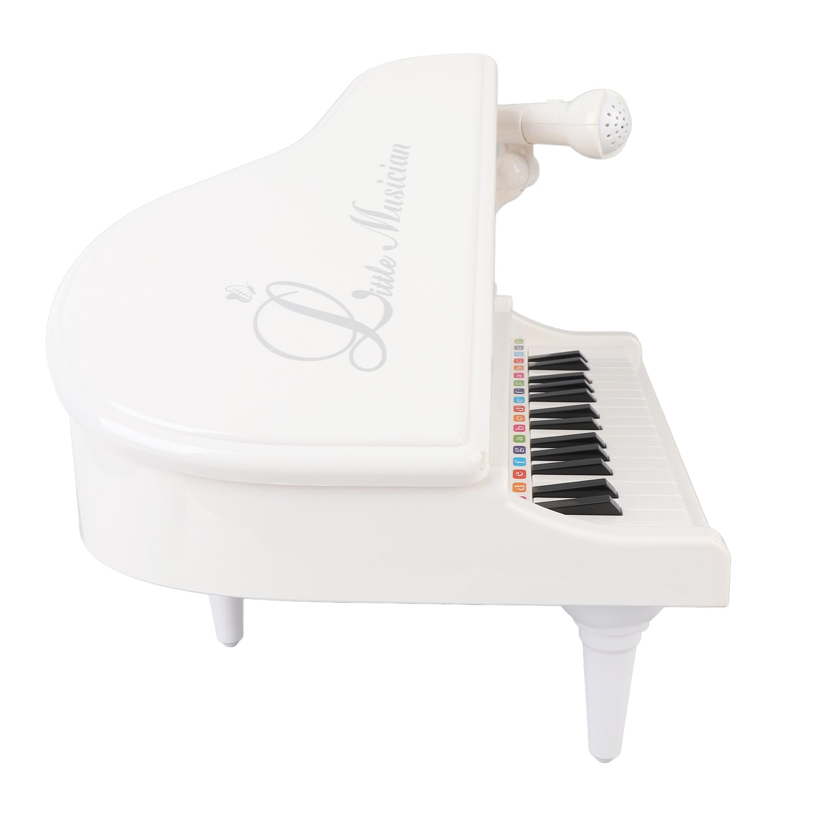 Musicale Giocattolo per Bambini Tastiera Educativa a 31 Tasti con Microfono Perfetto per i Principianti (Bianco)