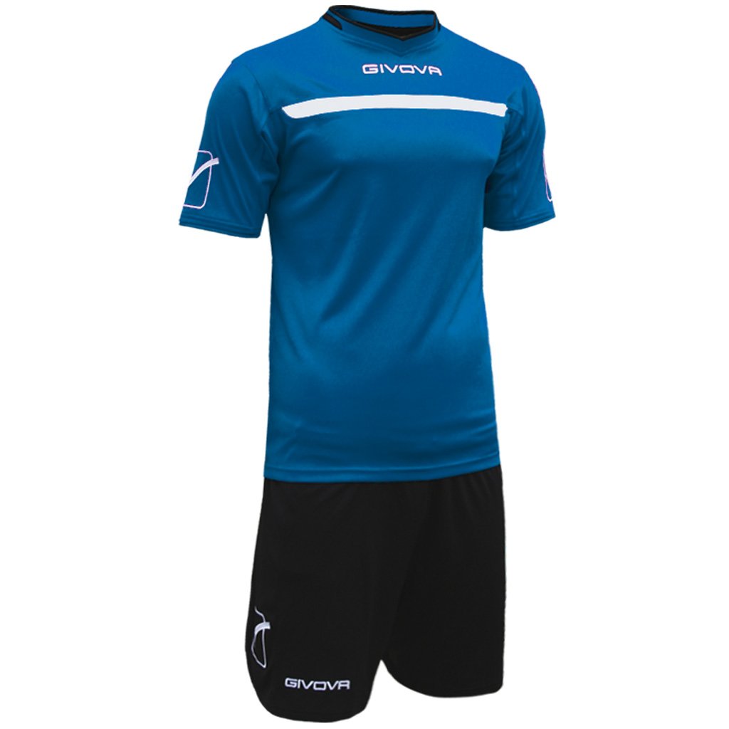 Givova Unisex Hellblau/Schwarz Kit Eins, L