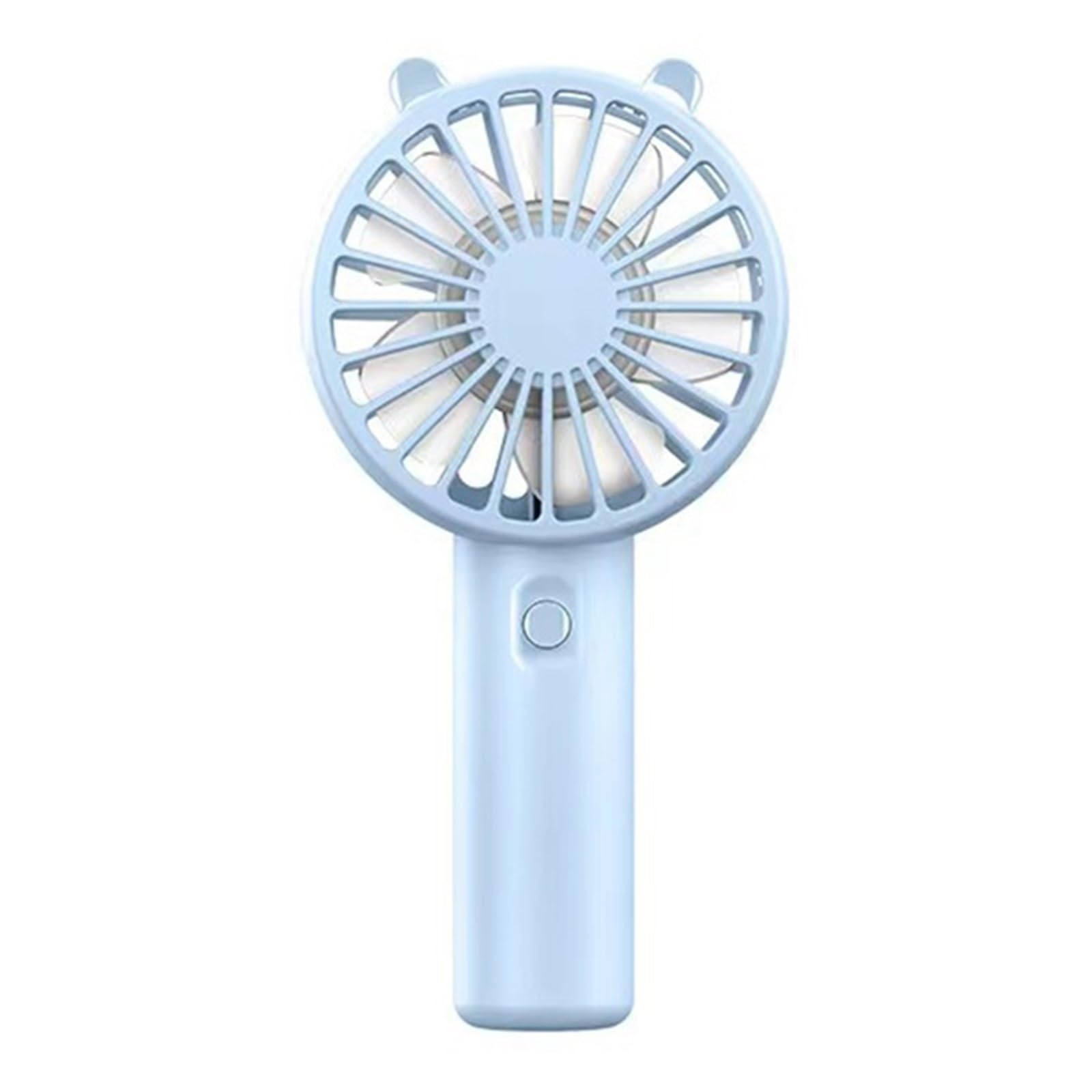 Ventilateur de poche portable USB bleu avec base pour bureau - 7