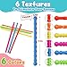 30 Pcs Fidget Toys Bulk for Kids, Sensory Sticks Quiet Fidgets for Students Teacher, Easter Basket Stuffers for Classroom Party Favors Prize Box Rewards, Silicone Textured Fidget Sticks for Anxiety
