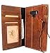 Genuine Leather Case for Samsung Galaxy note 9 Book Tan Wallet Luxury Cover S Handmade Retro Id cards slots soft holder daviscase rubber