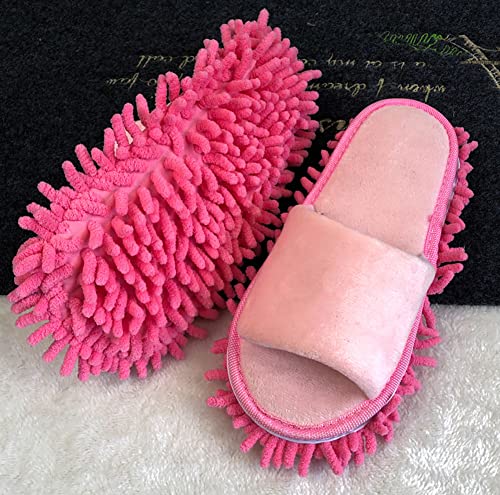Volicph Pantoufles de nettoyage avec semelle en microfibre amovible pour nettoyage du sol - Chaussons anti-poussière - Chaussures de nettoyage, 39/42 EU – vue 2