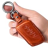 Tukellen for Lexus Leather Key Fob Cover with Keychain Compatible with Lexus 2018-2021 ES350 LC500 L