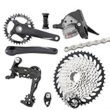 grupo mtb shimano Rendimiento de cambio preciso: la palanca de cambios diseñada y el desviador trasero ofrecen cambios de marcha suaves y precisos en todas las condiciones, mejorando el control de conducción y la fiabilidad de la transmisión.