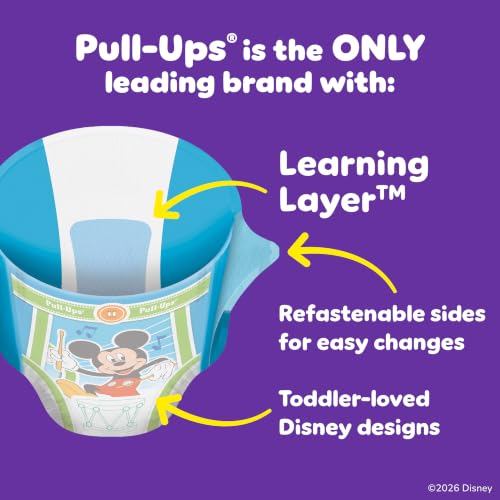 Image of Pull-Ups Boys' Potty Training Pants, Size 2T-3T Training Underwear (16-34 lbs), 23 Count