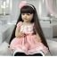 Full Vinyl Doll With Brown Hair