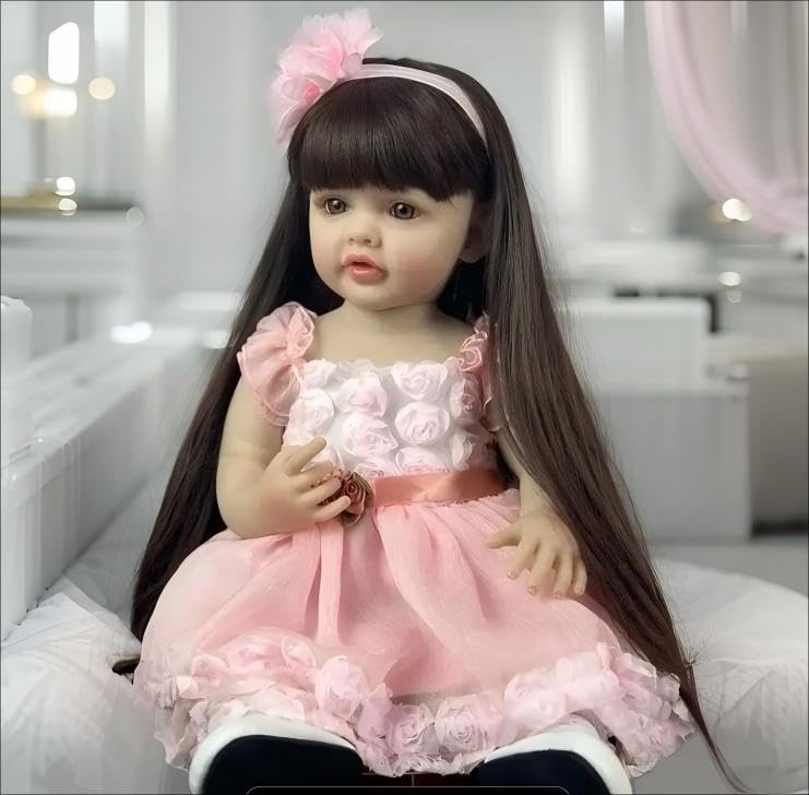 Muñeca Bebé Reborn Toddler 22 Pulgadas Realista de Vinilo miniatura 1
