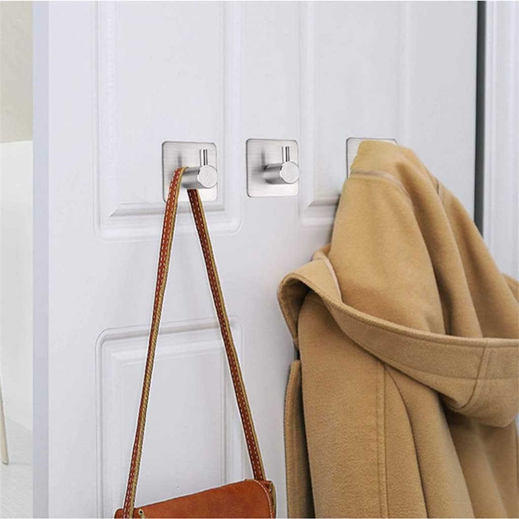 2pcs Self Adhesive Hooks Home Wall Door Storage Holder Bathroom Kitchen Clothes Hanging Bag Key Holder Towel Racks