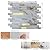 sanyeskkiy 10-Sheet Peel and Stick Backsplash Tile, PVC Mixed Meta,l Stick on Kitchen, Bathroom Vanities, Fireplace Décor, Laundry Table(11.2" X 12.7") (10, White Marble + Golden)
