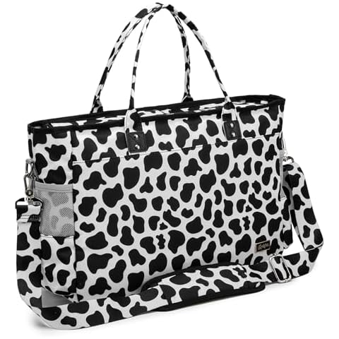 Rabjen Nurse Tote Bag, Laptop Work Bag with 3 Pen slot, 2 Insulated Pockets to Keep Food & Drinks' Temperature Cover