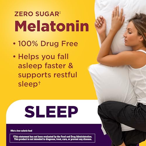 Nature Made Zero Sugar Melatonin 5mg, 70 Sugar Free Melatonin Gummies - image 3