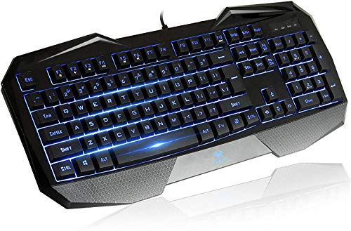 Beastron SI-859 Wired RGB Backlit Gaming Keyboard, LED...