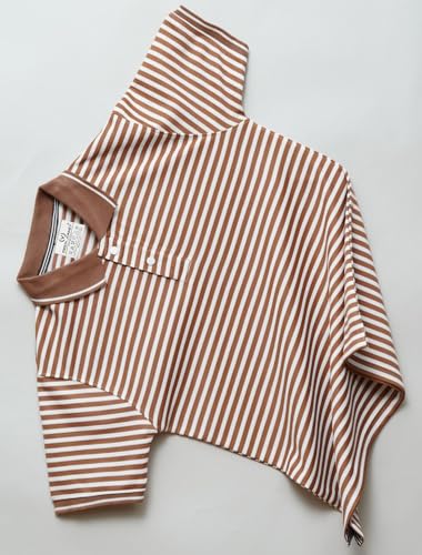 Image of Mack Jonney Men's Striped Cotton Rich Collar Neck T Shirt | Collar Tshirts | Half Sleeves | Striped-Regular Fit-MM423-nw