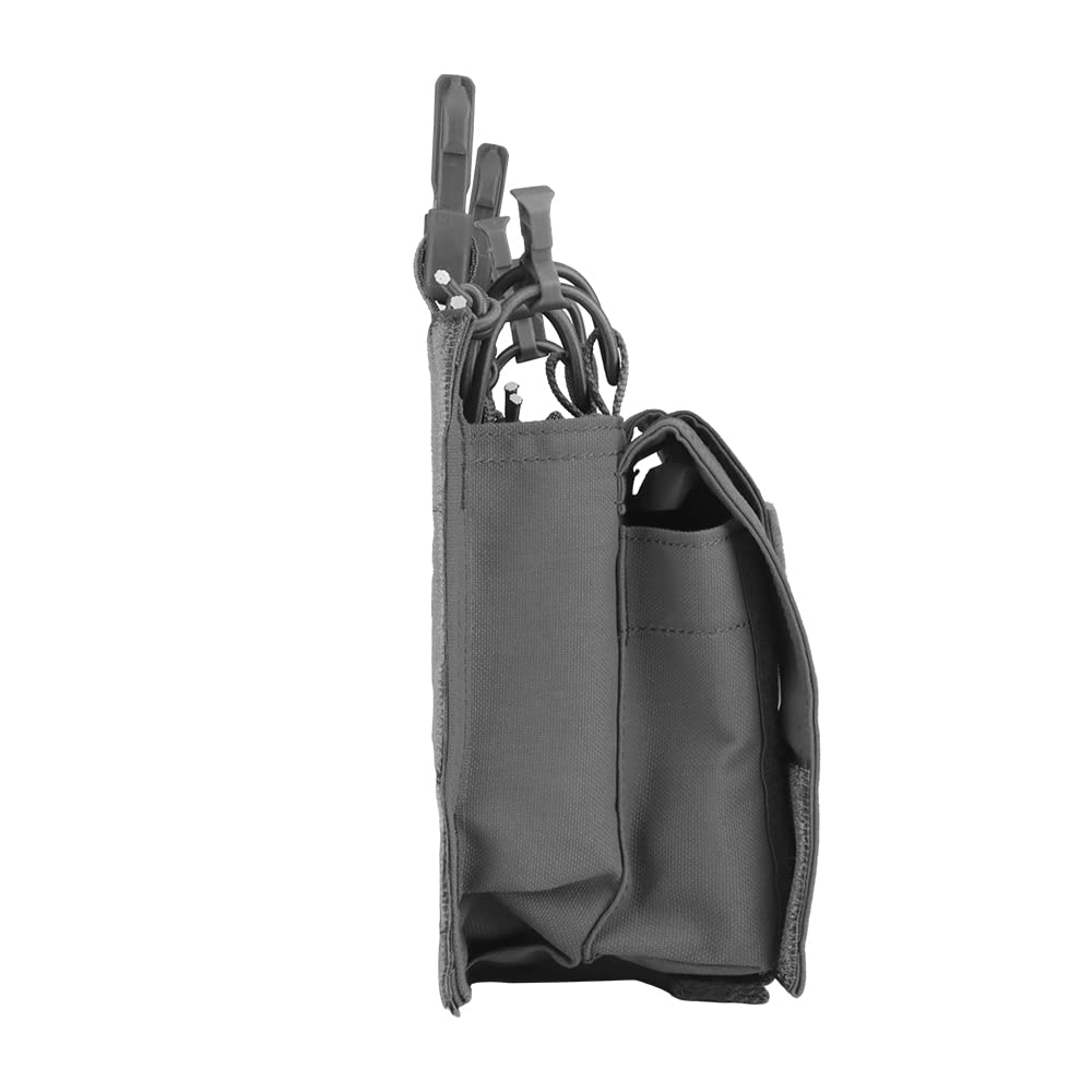 IDOGAER Tactical 5.56 Triple Mag Pouch Panel Panneau à Rabat Avant