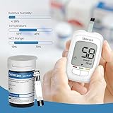 sinocare Safe AQ Pro I Blood Sugar Testing Kit, 25 Test Strips, Blood Ketone Warning, 500 Memory, for Diabetes Mangement, Results in mmol/L - Image 3