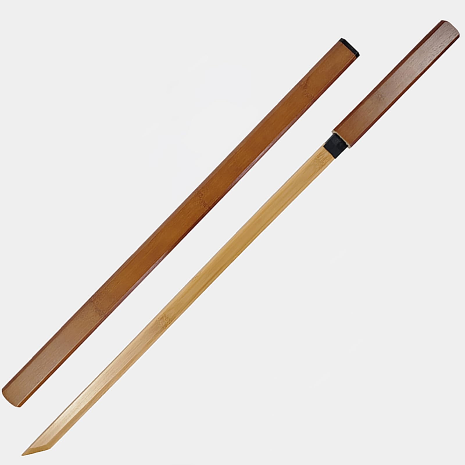 Bokken Hecho a Mano Katana de Madera con Vaina 100 cm Espada Recta de Bambú