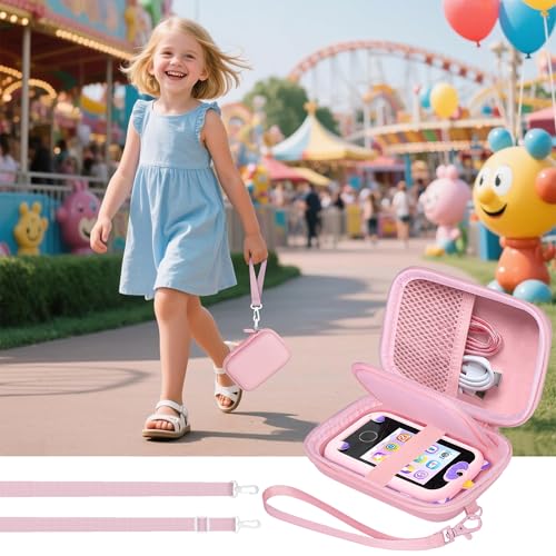Leayjeen Kids Smartphone Case Compatible with Kikapabi/Joozfee/Prysyedawn 2.8" Touchscreen Toddler Learning Play Toy Phone,Birthday Gifts for Girls Age 3 Kids Toys Cell Phone Case-Pink(Case Only) by Leayjeen - Image 7