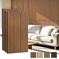 Art3d 4-Pack 47x23.6 Inch Acoustic Panels with Wood Slat Design - Soundproof Wall Panel for Office, Gaming Room & Studio, Ideal for Streamers, Home Workers & Recent Movers, Walnut