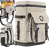 KHALISIA Kühltasche - Fahrradtasche hinten einsetzbar als Gepäckträgertasche - Fahrradrucksack 30L - Lunchtasche mit Picknickfach- Der perfekte Kühlrucksack für Fahrradtouren, Camping, Reisen etc.