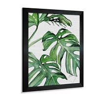 Amazon | ダイヤモンドアート キット モンステラ 5D モザイクアート