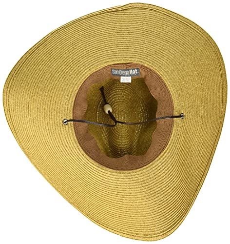 San Diego Hat Company Men\'s 5 Inc Coffee Sun Hat, Ultrabraid, Medium