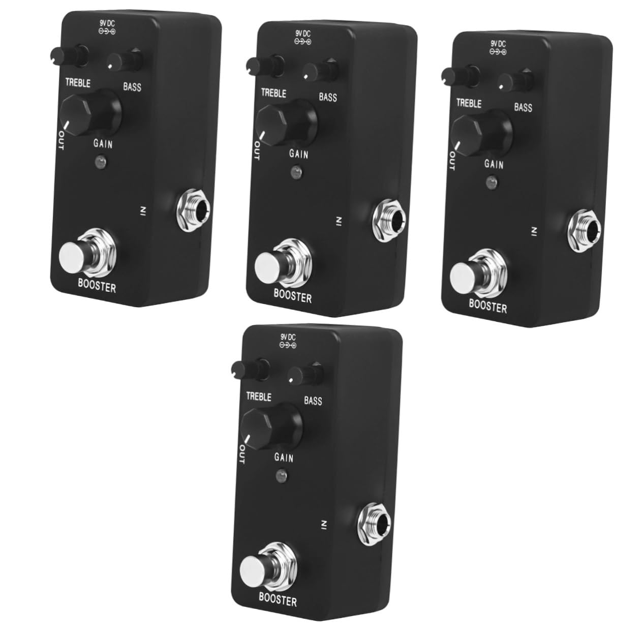 ibasenice 4pezzi Pedale Analogico Per Chitarra Elettrica Con Delay Stereo Effetto Di Sustain Caldo e Ottimo Per Musicisti e Performance Live