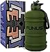 FUNUS Big Water Bottle BPA Free Half Gallon Water Bottle Jug Reusable Water Bottle for Men Women Fitness Sport Gym Outdoor Climbing (Army Green, 2.2L)